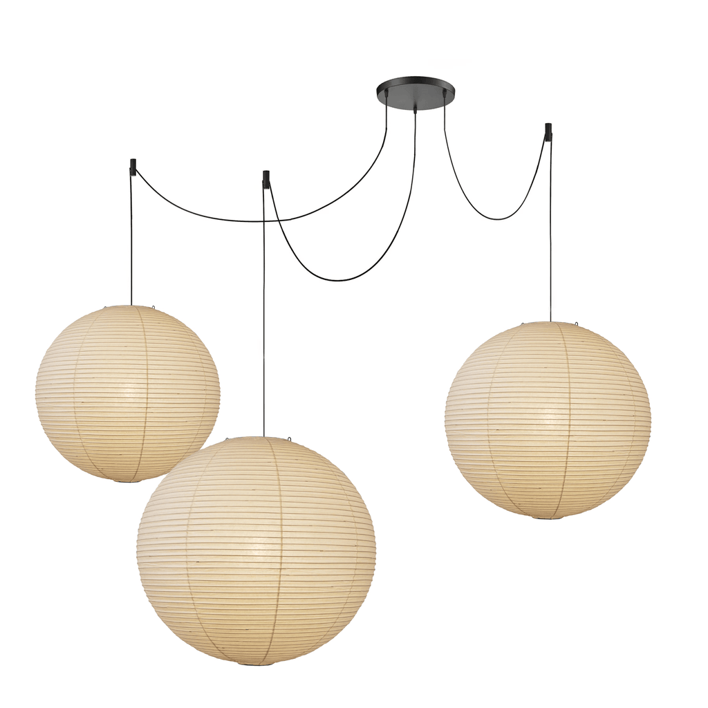 Washi Paper Ceiling Pendant Light Lighting Lobby