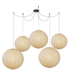 Washi Paper Ceiling Pendant Light Lighting Lobby