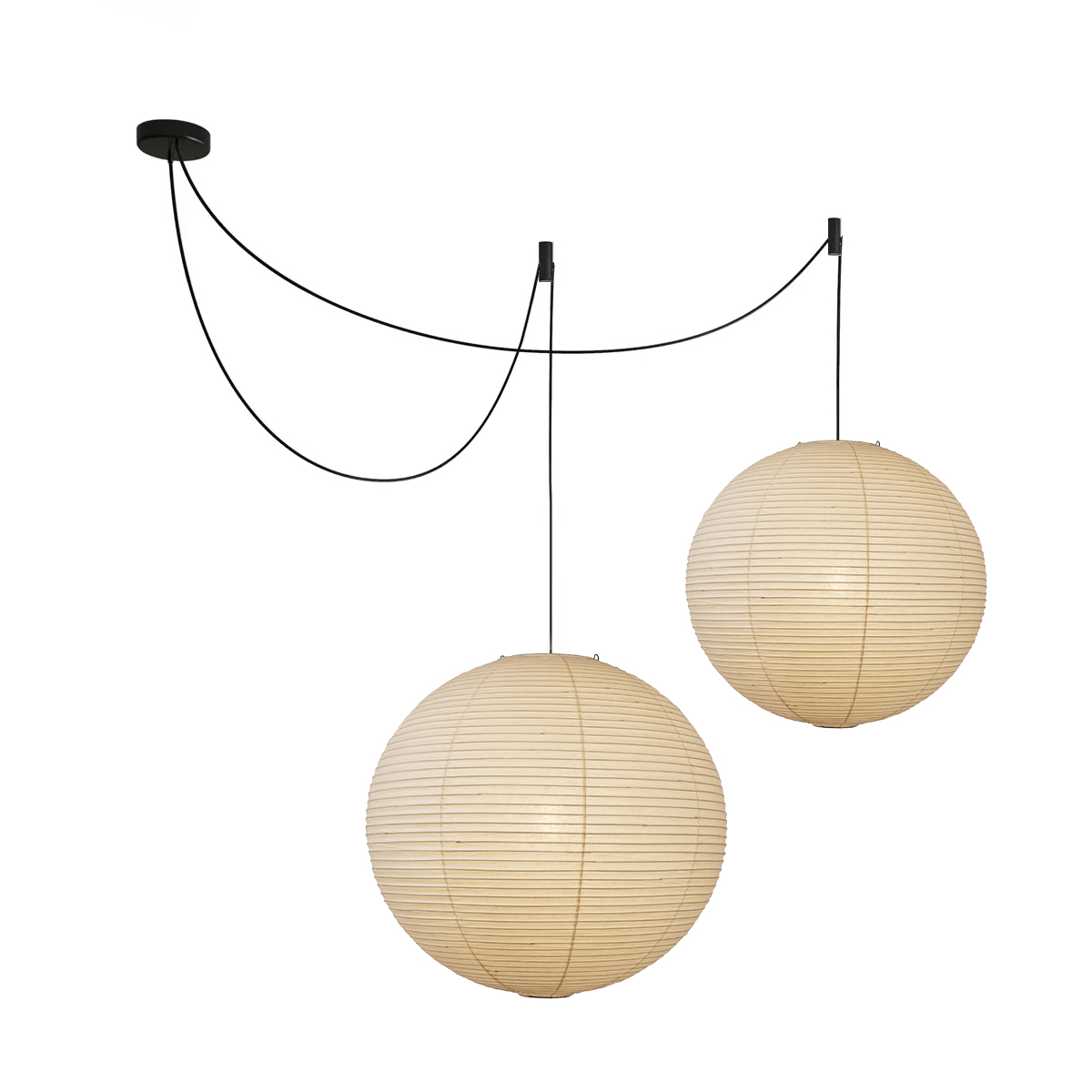 Washi Paper Ceiling Pendant Light Lighting Lobby