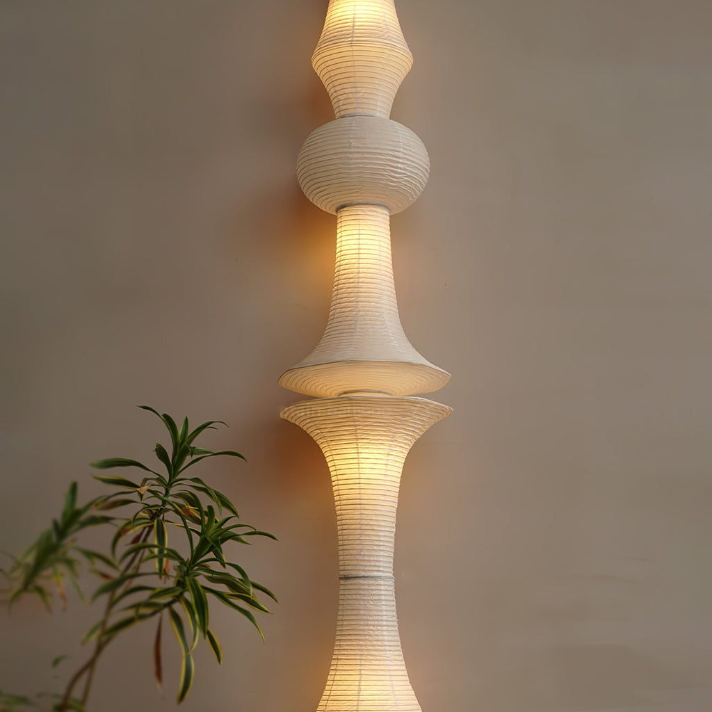 Washi Paper E Ceiling Pendant Lamp Lighting Lobby