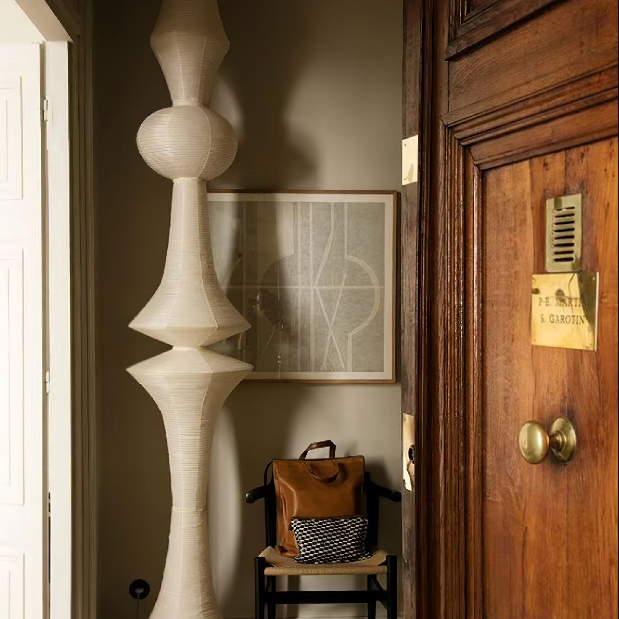 Washi Paper E Ceiling Pendant Lamp Lighting Lobby