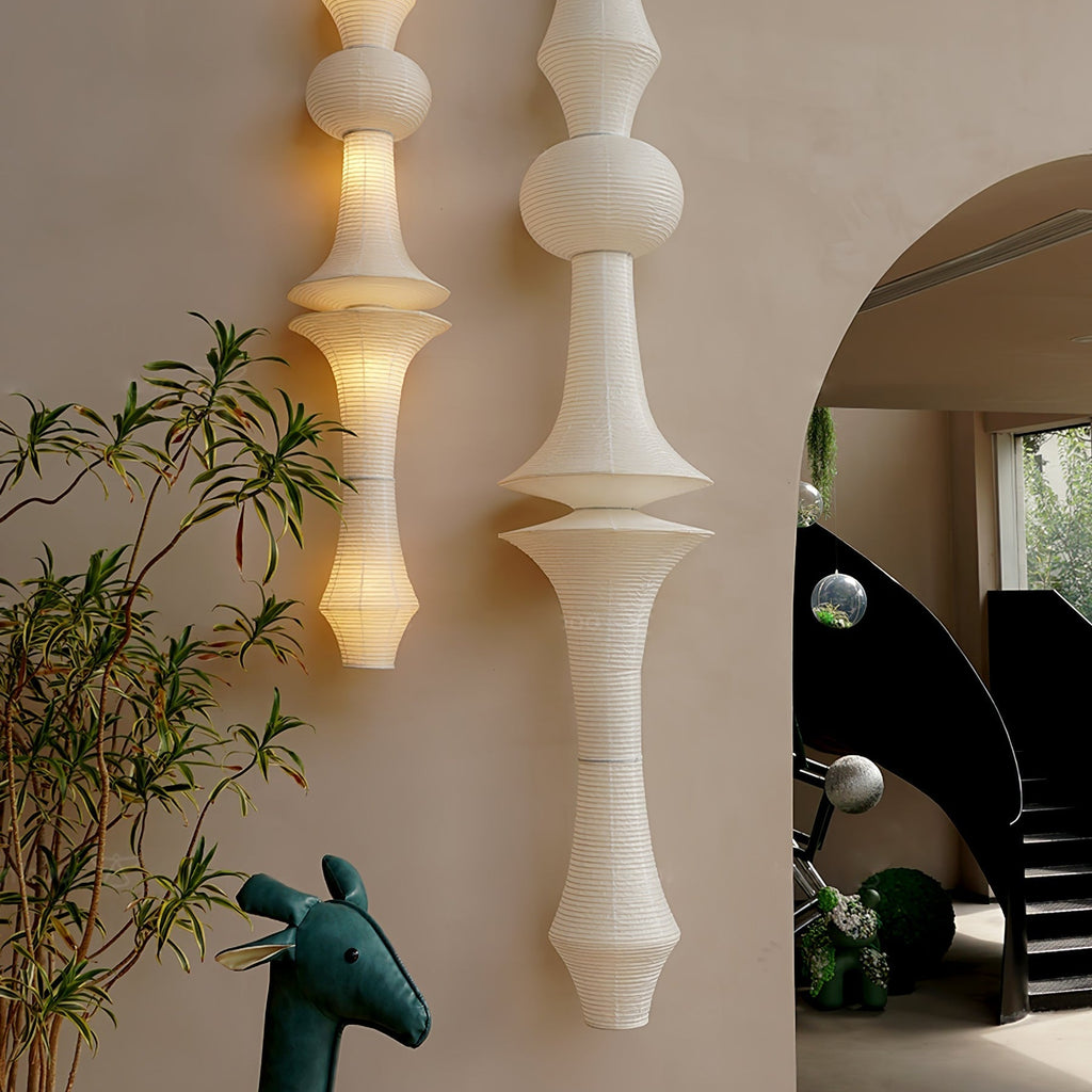Washi Paper E Ceiling Pendant Lamp Lighting Lobby