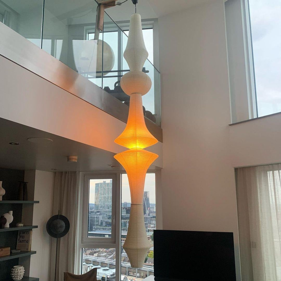 Washi Paper E Ceiling Pendant Lamp Lighting Lobby