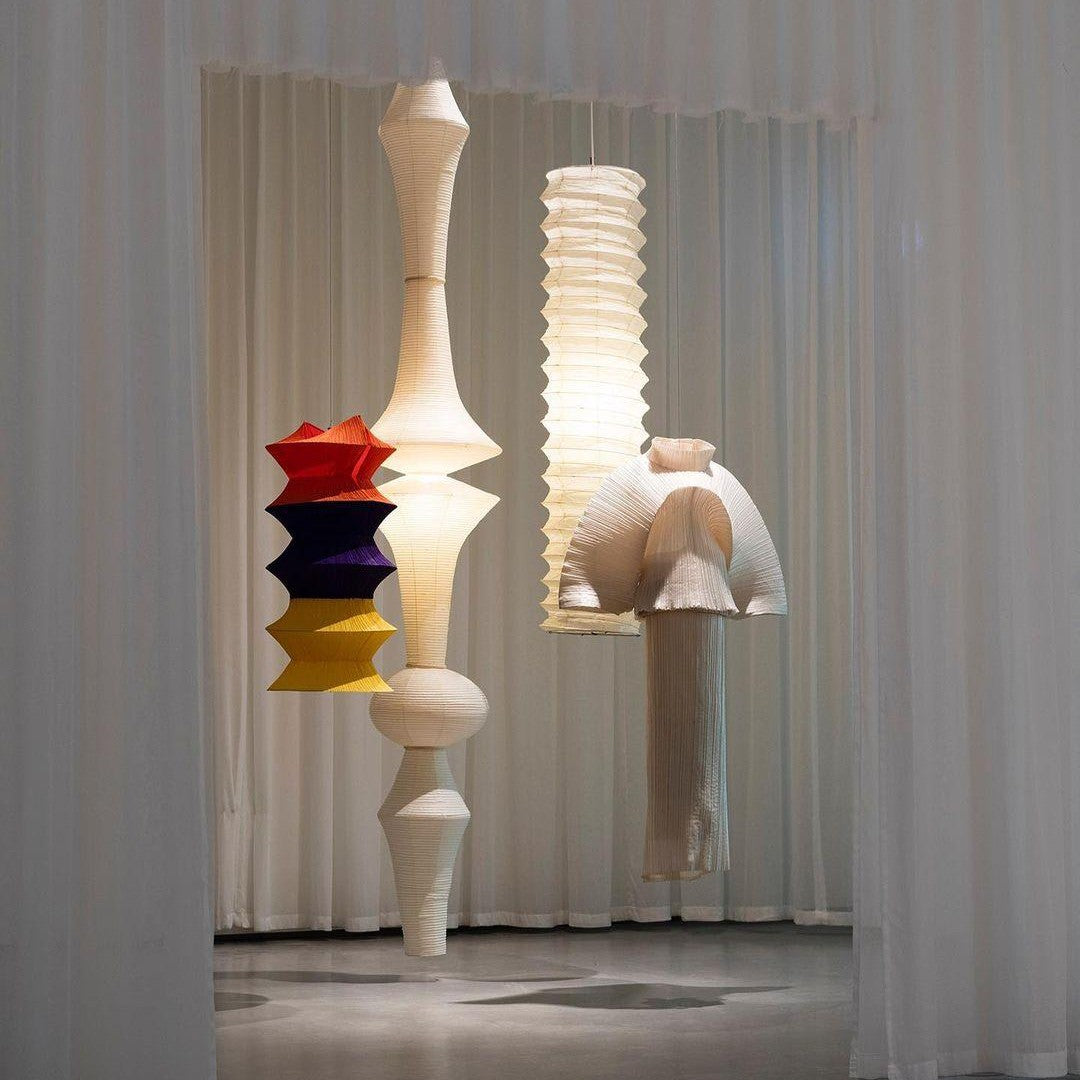 Washi Paper E Ceiling Pendant Lamp Lighting Lobby