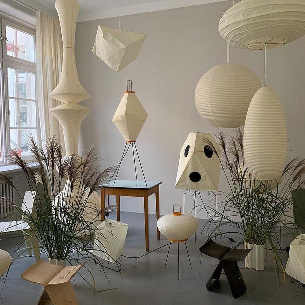 Washi Paper E Ceiling Pendant Lamp Lighting Lobby