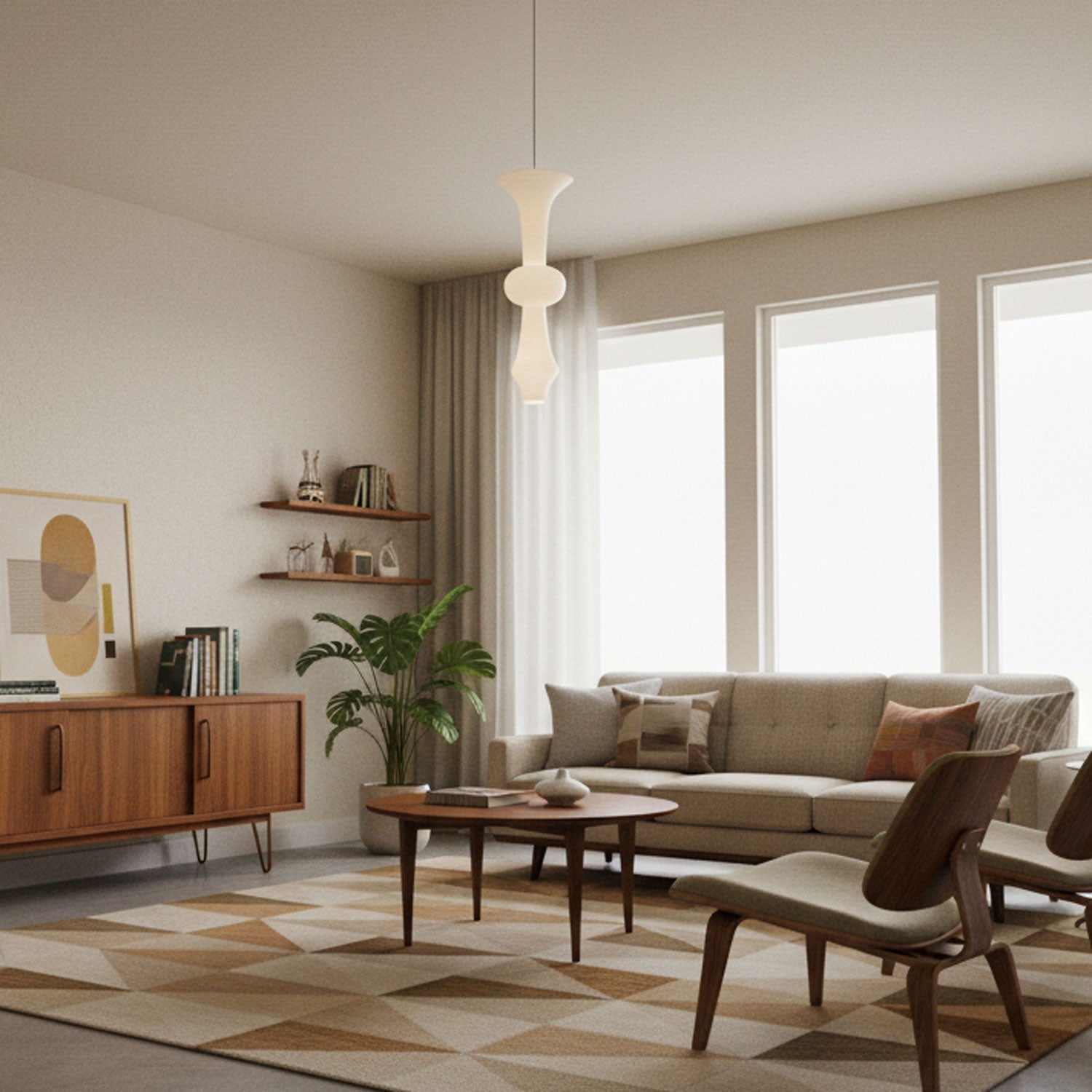 Washi Paper E Ceiling Pendant Lamp Lighting Lobby