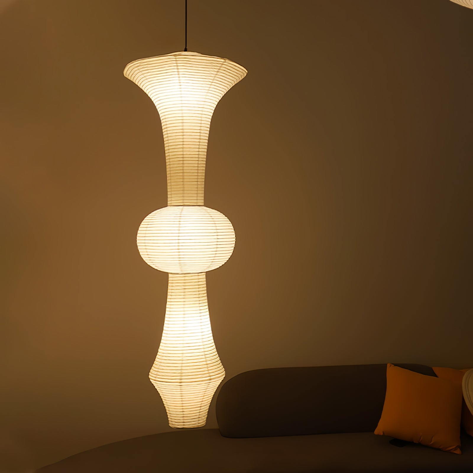 Washi Paper E Ceiling Pendant Lamp Lighting Lobby