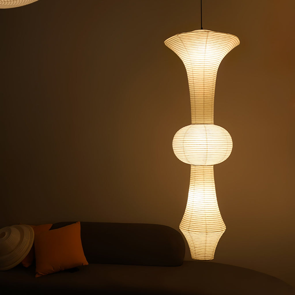 Washi Paper E Ceiling Pendant Lamp Lighting Lobby