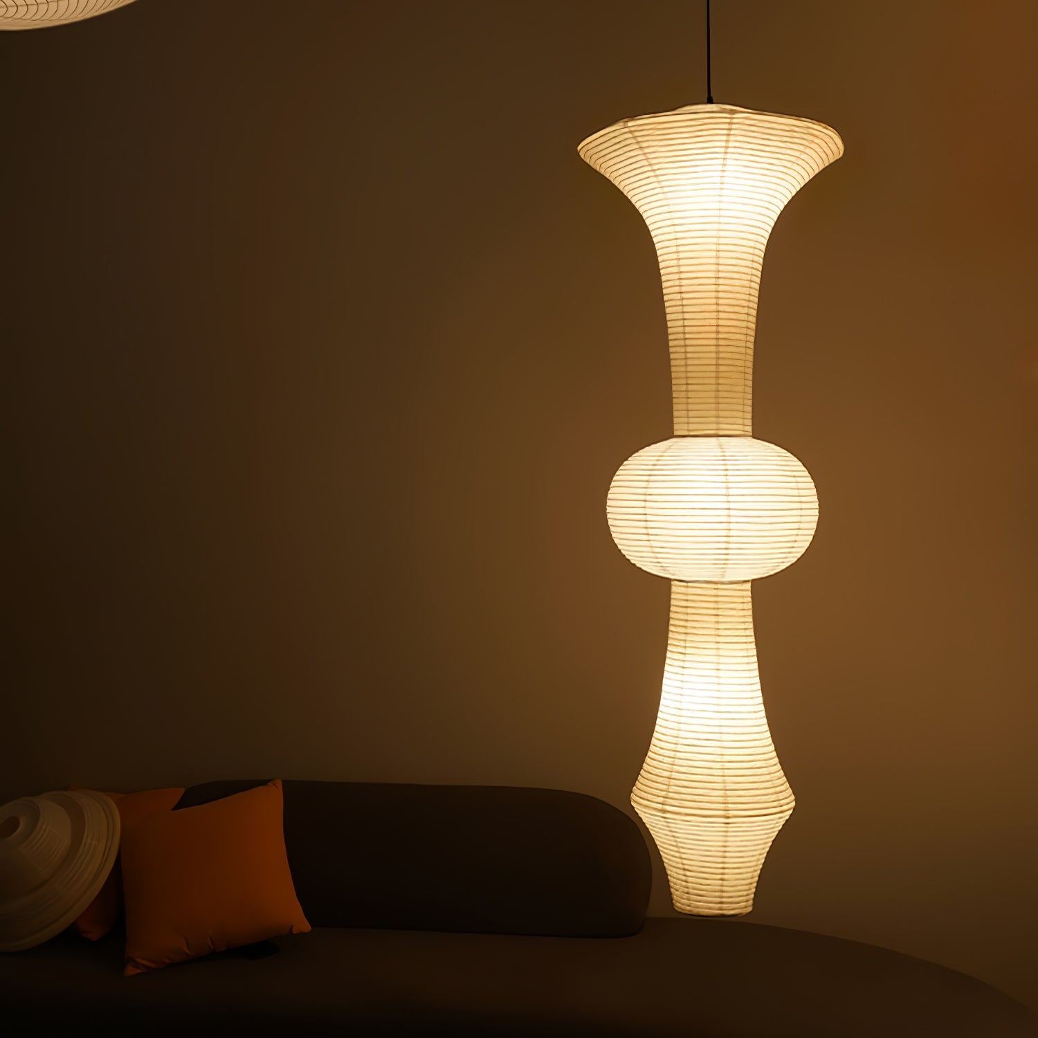 Washi Paper E Ceiling Pendant Lamp Lighting Lobby