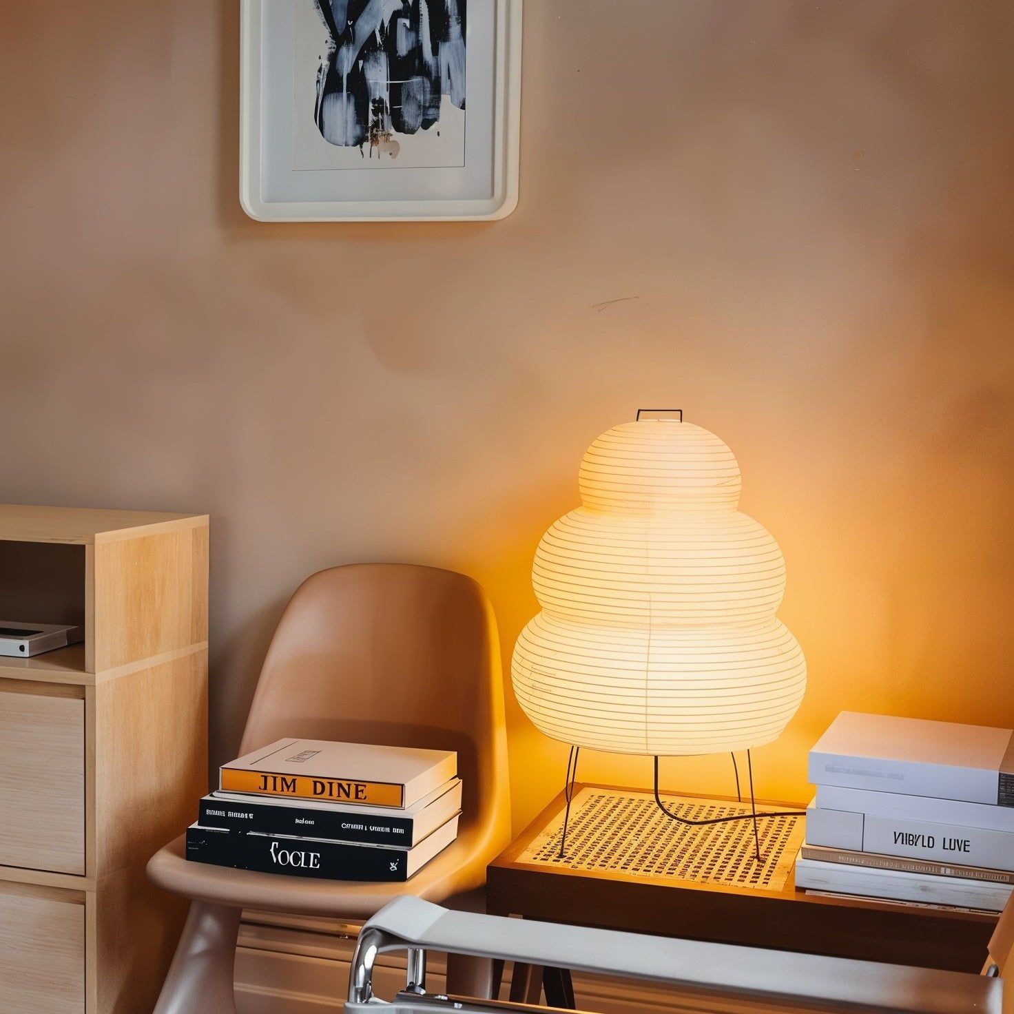Washi Paper Table Light Lighting Lobby
