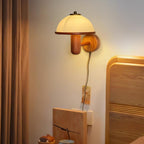 Wooden Mushroom Wall Light Lighting Lobby