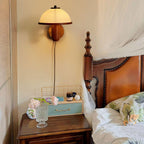 Wooden Mushroom Wall Light Lighting Lobby