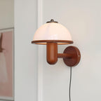 Wooden Mushroom Wall Light Lighting Lobby