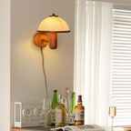 Wooden Mushroom Wall Light Lighting Lobby