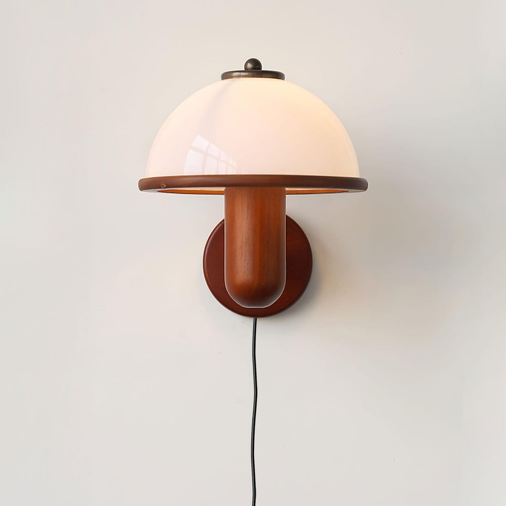 Wooden Mushroom Wall Light Lighting Lobby