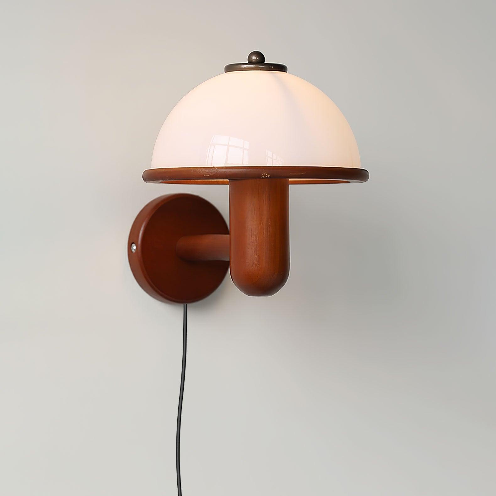 Wooden Mushroom Wall Light Lighting Lobby