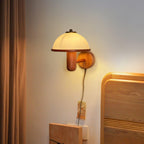Wooden Mushroom Wall Light Lighting Lobby