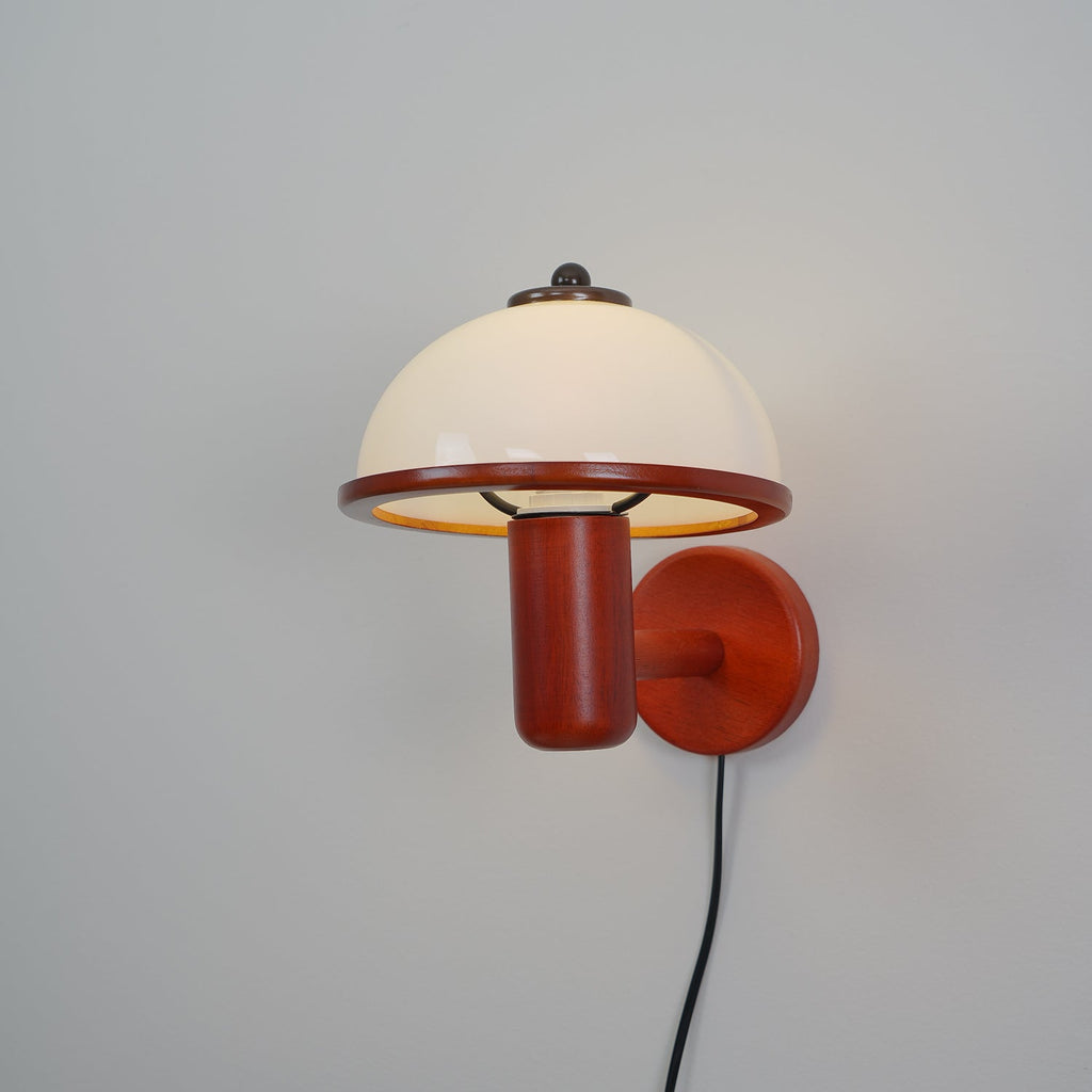 Wooden Mushroom Wall Light Lighting Lobby