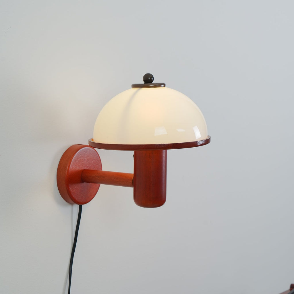Wooden Mushroom Wall Light Lighting Lobby