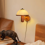 Wooden Mushroom Wall Light Lighting Lobby