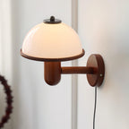Wooden Mushroom Wall Light Lighting Lobby