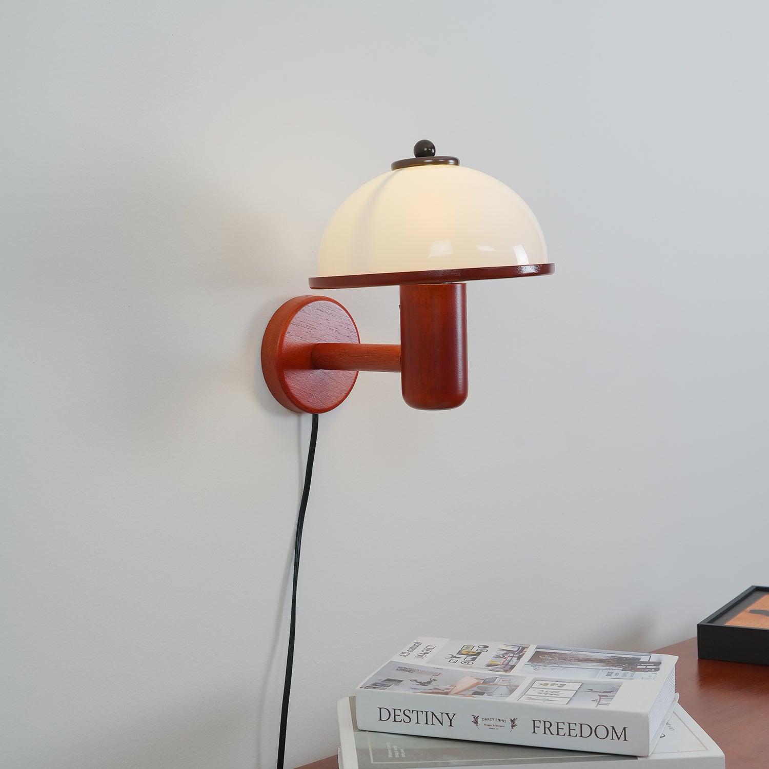 Wooden Mushroom Wall Light Lighting Lobby