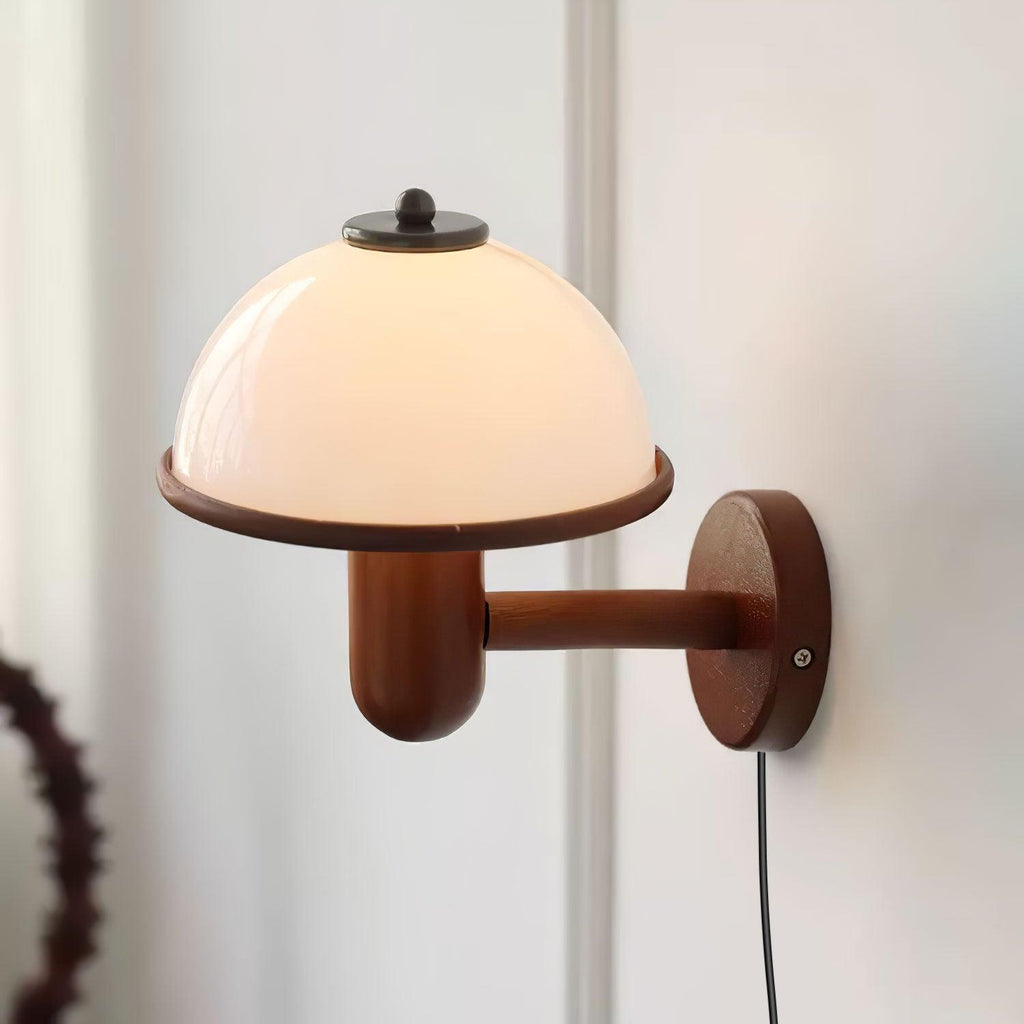 Wooden Mushroom Wall Light Lighting Lobby