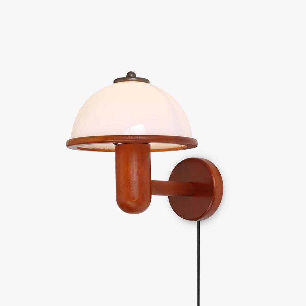 Wooden Mushroom Wall Light Lighting Lobby