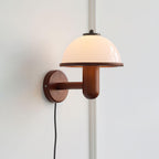 Wooden Mushroom Wall Light Lighting Lobby