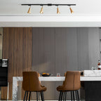 Wooden Track Pendant Light Lighting Lobby