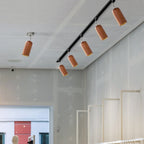 Wooden Track Pendant Light Lighting Lobby