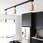 Wooden Track Pendant Light Lighting Lobby