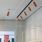 Wooden Track Pendant Light Lighting Lobby