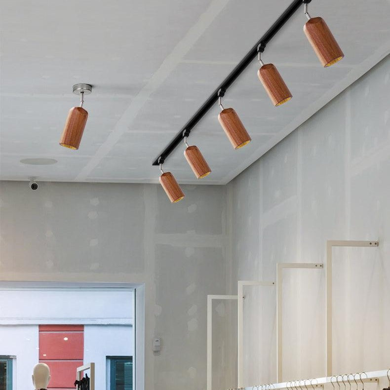 Wooden Track Pendant Light Lighting Lobby