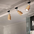 Wooden Track Pendant Light Lighting Lobby