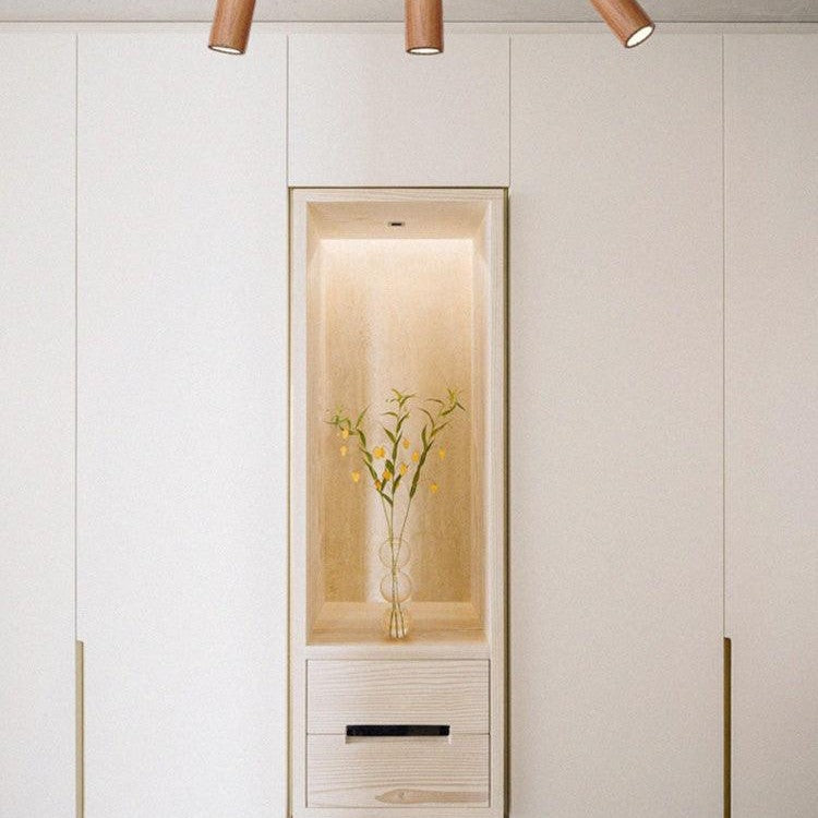 Wooden Track Pendant Light Lighting Lobby