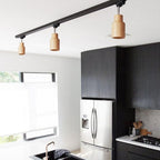 Wooden Track Pendant Light Lighting Lobby
