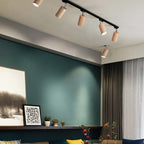 Wooden Track Pendant Light Lighting Lobby
