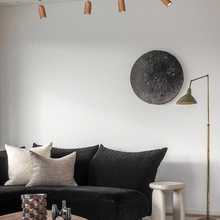 Wooden Track Pendant Light Lighting Lobby