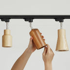 Wooden Track Pendant Light Lighting Lobby