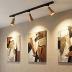 Wooden Track Pendant Light Lighting Lobby