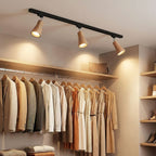 Wooden Track Pendant Light Lighting Lobby