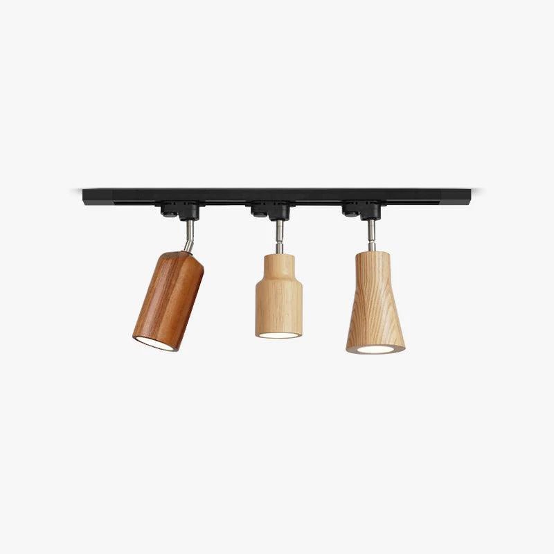 Wooden Track Pendant Light Lighting Lobby