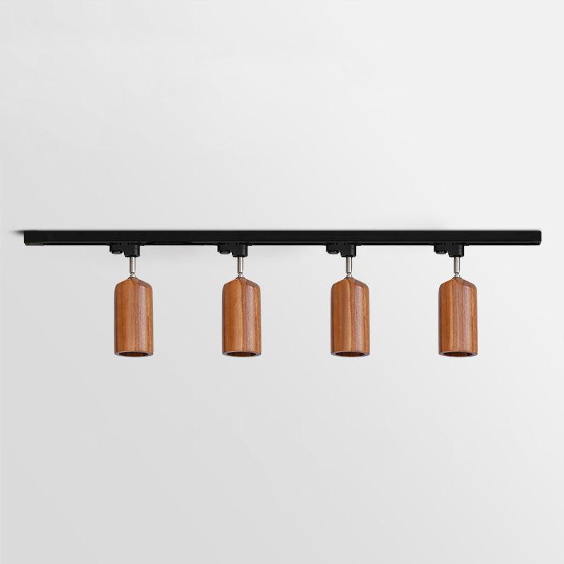 Wooden Track Pendant Light Lighting Lobby