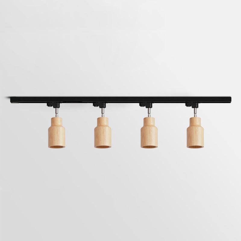 Wooden Track Pendant Light Lighting Lobby