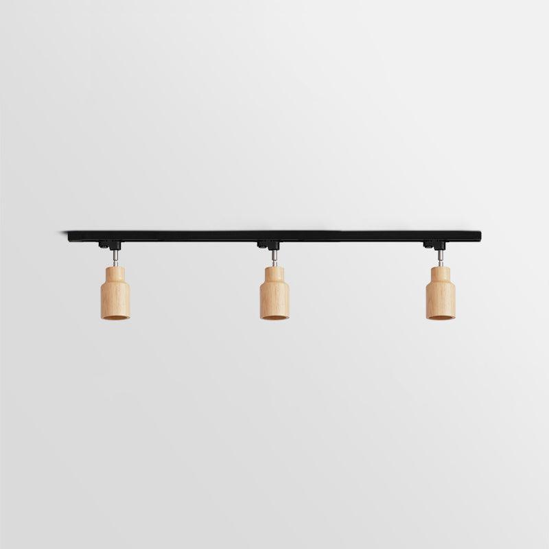 Wooden Track Pendant Light Lighting Lobby