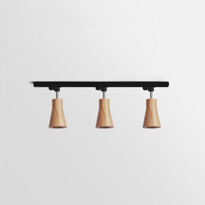 Wooden Track Pendant Light Lighting Lobby