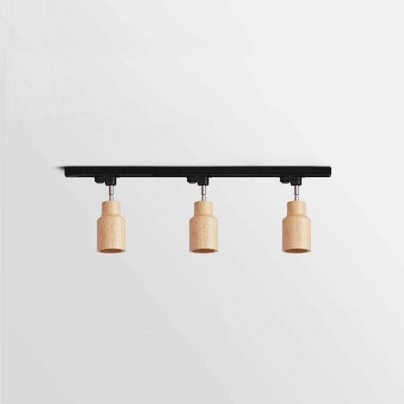 Wooden Track Pendant Light Lighting Lobby