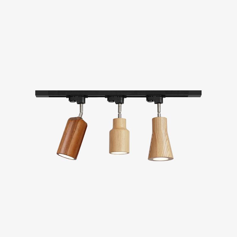 Wooden Track Pendant Light Lighting Lobby