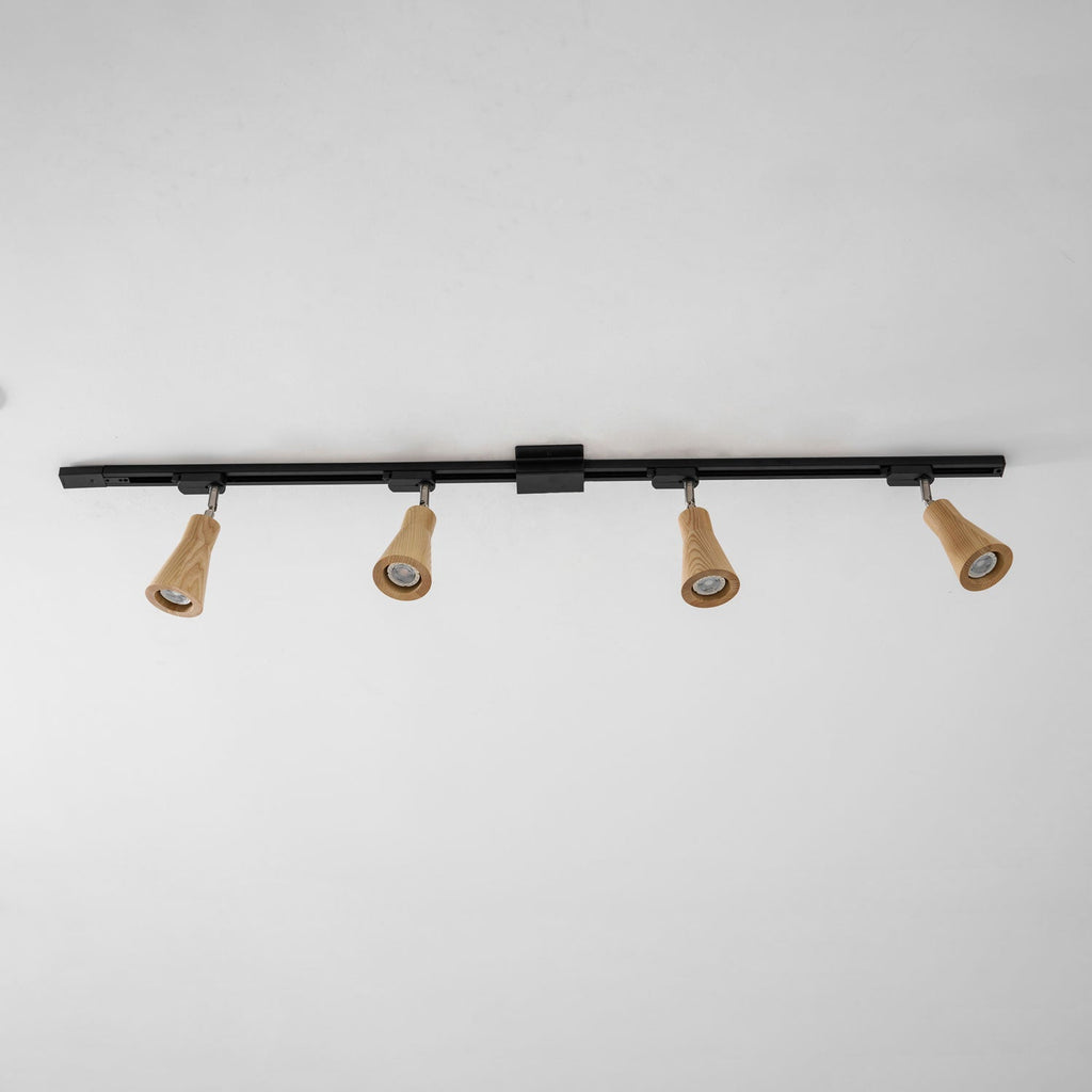 Wooden Track Pendant Light Lighting Lobby